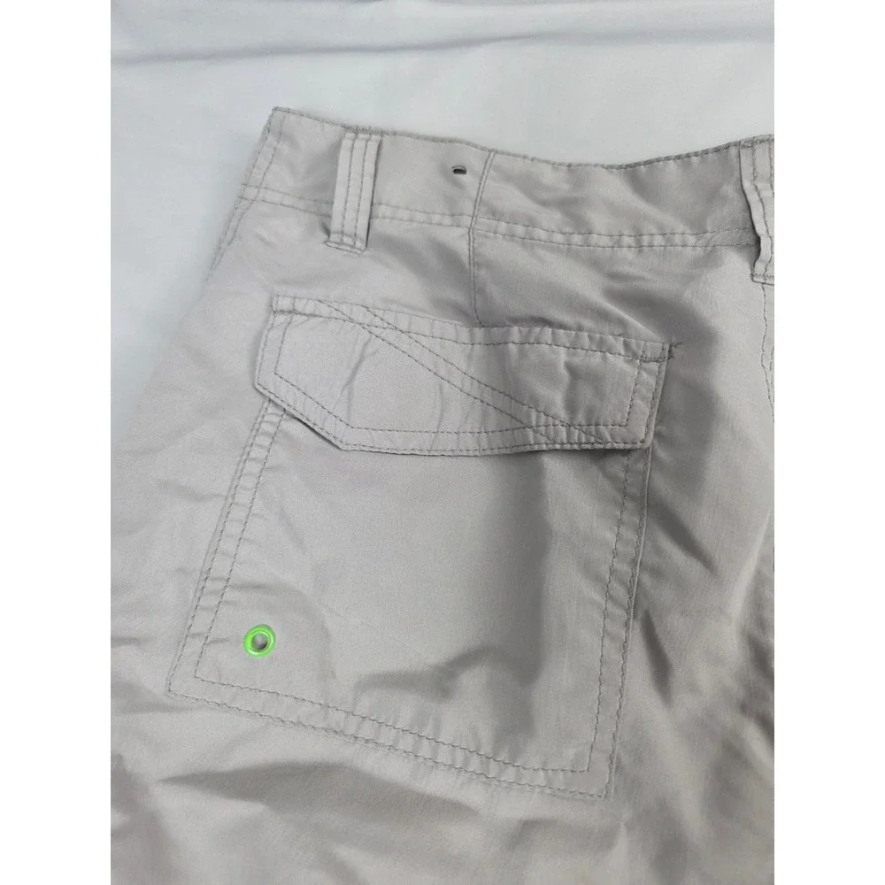 Plugg Co Mens Cargo Shorts Grey Multi Pocket Utility Outdoor Size 32